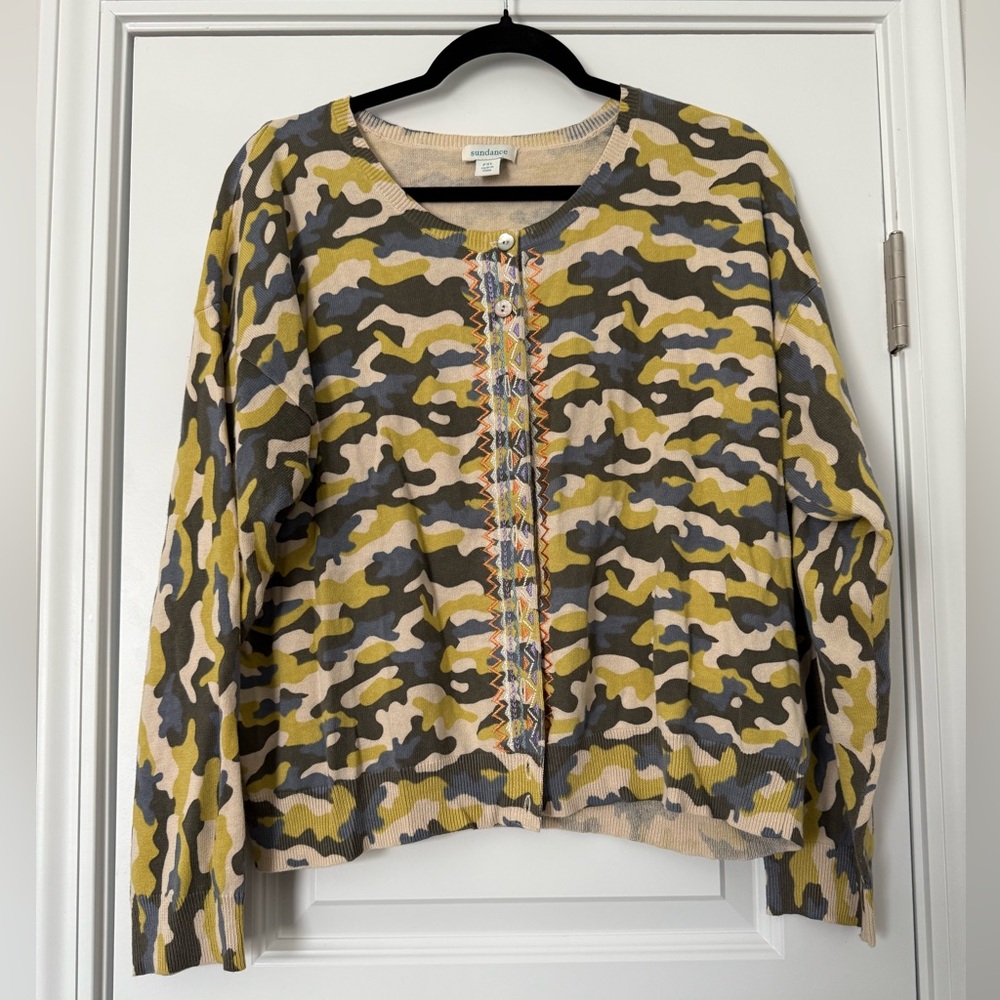 Sundance Camo Print Cardigan